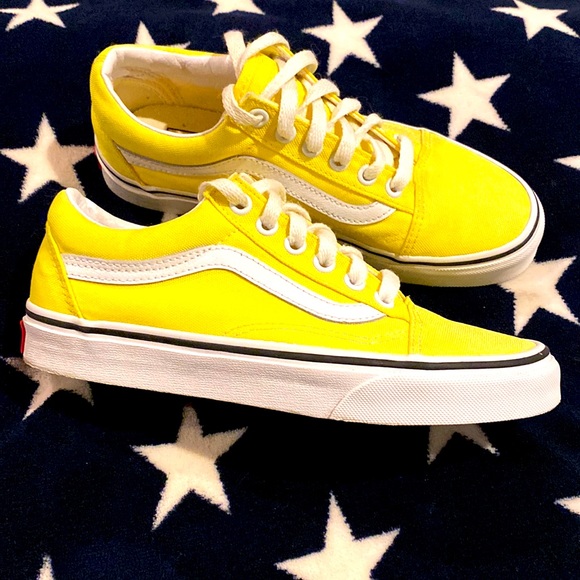 Vans unisex yellow mens size 4 OR Women’s 5.5 - Picture 1 of 6